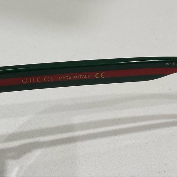 Gucci GG 0849SK 001 Black Green/Brown Gradient Round Sunglasses - Picture 9 of 13